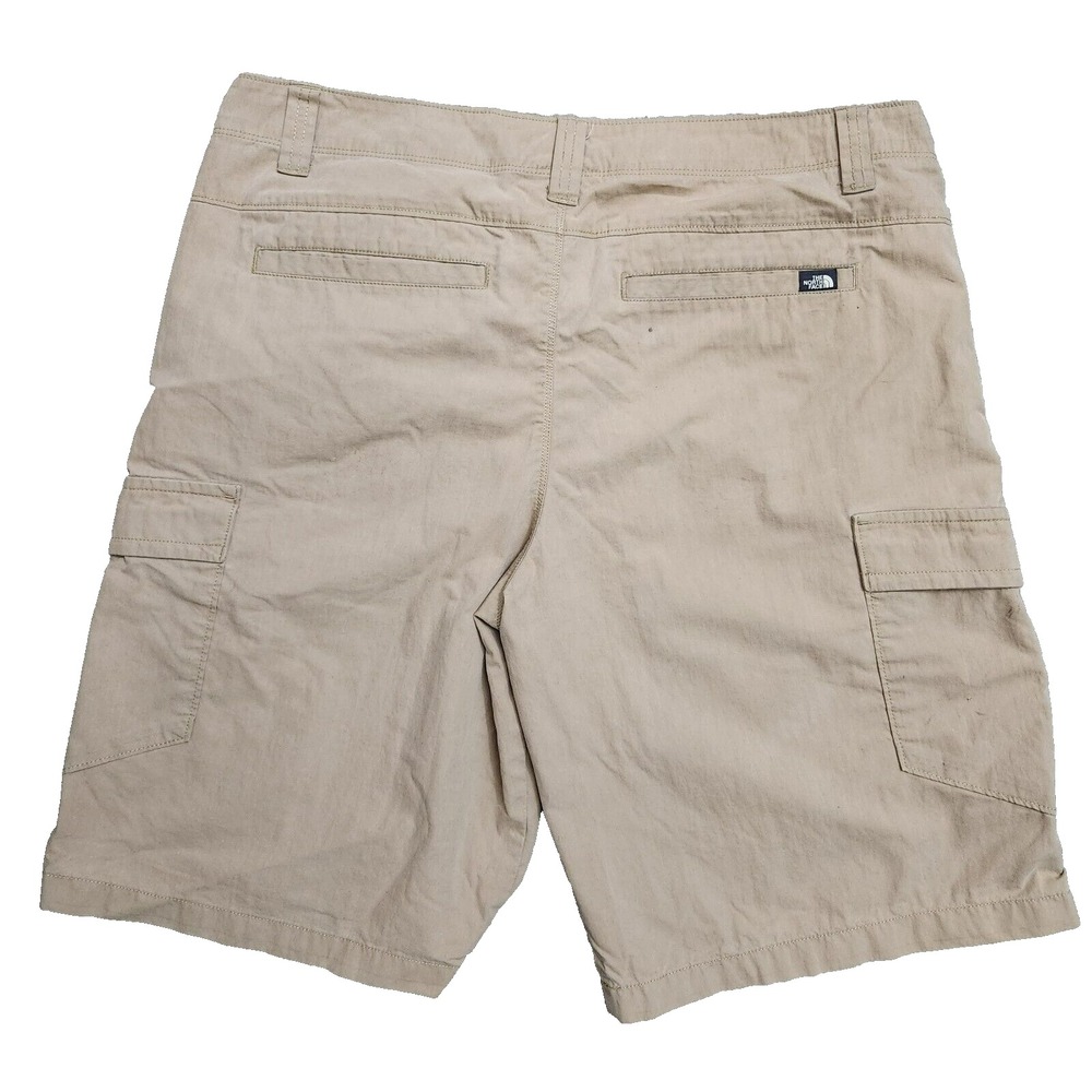 The North Face Cargo Shorts Men's 34 Beige Cotton Nylon Outdoor Lightweight - Picture 8 of 10